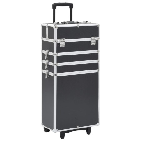 Black aluminum makeup trolley case by vidaXL, toiletry bags - Ref: Foro24-91815, Price: 119,79 €, Discount: %