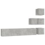 Beton graues Sperrholz TV Wandmöbel von , TV-Möbel - Ref: Foro24-3114577, Preis: 156,65 €, Rabatt: %