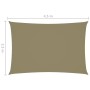 Rechteckige Segelmarkise Oxford beige Stoff 2,5x4,5 m von , Sonnenschirme - Ref: Foro24-135153, Preis: 39,11 €, Rabatt: %