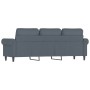 Sofá de 3 plazas terciopelo gris oscuro 180 cm de , Sofás - Ref: Foro24-359540, Precio: 345,99 €, Descuento: %