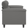 Dark gray 2-seater microfiber fabric sofa, 140 cm by , Sofas - Ref: Foro24-359563, Price: 259,96 €, Discount: %