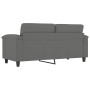 Dark gray 2-seater microfiber fabric sofa, 140 cm by , Sofas - Ref: Foro24-359563, Price: 259,96 €, Discount: %