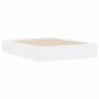 Cama con cajones madera de ingeniería blanca 140x190 cm de , Camas y somieres - Ref: Foro24-3207301, Precio: 206,75 €, Descue...