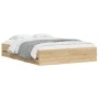 Cama con cajones madera ingeniería roble Sonoma 140x190 cm de , Camas y somieres - Ref: Foro24-3207303, Precio: 230,98 €, Des...