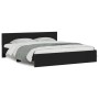 Estructura de cama cabecero y luces LED negra 180x200 cm de , Camas y somieres - Ref: Foro24-3207589, Precio: 271,69 €, Descu...