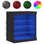 Aparador con luces LED negro 60,5x37x67 cm de , Aparadores - Ref: Foro24-836694, Precio: 65,99 €, Descuento: %