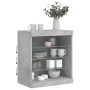 Sideboard with LED lights concrete gray 60.5x37x67 cm by , Sideboards - Ref: Foro24-836696, Price: 61,03 €, Discount: %