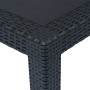 Plastic garden table in anthracite gray rattan look 79x79x72 cm by vidaXL, Garden tables - Ref: Foro24-45602, Price: 87,37 €,...