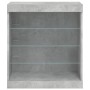 Sideboard with LED lights concrete gray 60.5x37x67 cm by , Sideboards - Ref: Foro24-836696, Price: 61,03 €, Discount: %