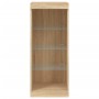 Sideboard with LED lights Sonoma oak 41x37x100 cm by , Sideboards - Ref: Foro24-836730, Price: 66,16 €, Discount: %