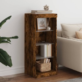 Sideboard with smoked oak LED lights 41x37x100 cm by , Sideboards - Ref: Foro24-836732, Price: 59,99 €, Discount: %