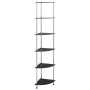 6-tier black tempered glass shelf 30x30x160 cm by vidaXL, Bookcases and shelves - Ref: Foro24-249522, Price: 55,24 €, Discoun...