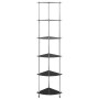 6-stufiges Regal aus schwarzem Hartglas, 30 x 30 x 160 cm von vidaXL, Bücherregale und Regale - Ref: Foro24-249522, Preis: 55...