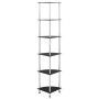 6-tier black tempered glass shelf 30x30x160 cm by vidaXL, Bookcases and shelves - Ref: Foro24-249522, Price: 55,24 €, Discoun...