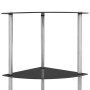 6-tier black tempered glass shelf 30x30x160 cm by vidaXL, Bookcases and shelves - Ref: Foro24-249522, Price: 55,24 €, Discoun...