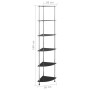 6-tier black tempered glass shelf 30x30x160 cm by vidaXL, Bookcases and shelves - Ref: Foro24-249522, Price: 55,24 €, Discoun...