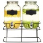 Dispensadores de bebida con soporte 2 unidades vidrio 2 x 4 L de vidaXL, Dispensadores de bebidas - Ref: Foro24-50830, Precio...