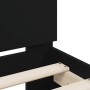 Bed frame with headboard and LED lights black 90x200 cm by , Beds and slatted bases - Ref: Foro24-838716, Price: 106,19 €, Di...