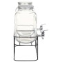 Dispensadores de bebida con soporte 2 unidades vidrio 2 x 4 L de vidaXL, Dispensadores de bebidas - Ref: Foro24-50830, Precio...