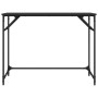 Engineered wood and black steel desk 100x45x76 cm by , Desks - Ref: Foro24-842266, Price: 48,06 €, Discount: %