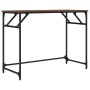 Schreibtisch aus Ingenieurholz und Stahl Eiche braun 100x45x76 cm von , Schreibtische - Ref: Foro24-842270, Preis: 46,77 €, R...