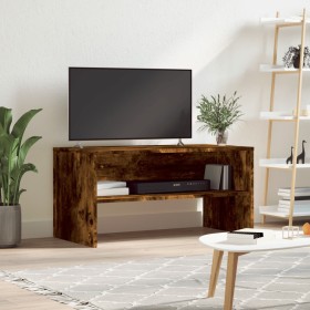 TV stand made of smoked oak engineered wood, 80x40x40 cm by , TV Furniture - Ref: Foro24-815234, Price: 43,02 €, Discount: %