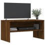 Engineered wood TV stand in brown oak, 80x40x40 cm. by , TV Furniture - Ref: Foro24-815236, Price: 44,04 €, Discount: %