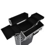 Black aluminum makeup trolley case crocodile print by vidaXL, toiletry bags - Ref: Foro24-91817, Price: 114,68 €, Discount: %