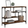 Engineered wood smoked oak console table 100x30x75 cm by , Side tables - Ref: Foro24-838915, Price: 71,61 €, Discount: %