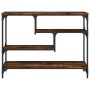 Mesa consola madera de ingeniería roble ahumado 100x30x75 cm de , Mesas auxiliares - Ref: Foro24-838915, Precio: 71,61 €, Des...