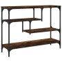 Engineered wood smoked oak console table 100x30x75 cm by , Side tables - Ref: Foro24-838915, Price: 71,61 €, Discount: %