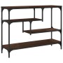 Mesa consola madera de ingeniería marrón roble 100x30x75 cm de , Mesas auxiliares - Ref: Foro24-838917, Precio: 59,87 €, Desc...