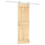 Puerta corredera con herrajes madera maciza de pino 70x210 cm de , Puertas - Ref: Foro24-3203026, Precio: 182,13 €, Descuento: %