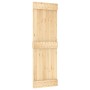 Puerta corredera con herrajes madera maciza de pino 70x210 cm de , Puertas - Ref: Foro24-3203026, Precio: 182,13 €, Descuento: %