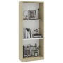 3-stufiges Regal aus weißem Sonoma-Eichenholz, 40 x 24 x 109 cm von , Bücherregale und Regale - Ref: Foro24-800833, Preis: 47...