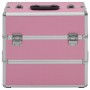 Make-up-Koffer 37x24x35 cm rosa Aluminium von vidaXL, Kulturbeutel - Ref: Foro24-91838, Preis: 51,44 €, Rabatt: %