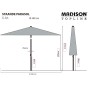 Madison Parasol Elba green 300 cm by , Umbrellas - Ref: Foro24-447154, Price: 124,03 €, Discount: %