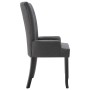 Silla de comedor con reposabrazos de tela gris oscuro de , Sillas de comedor - Ref: Foro24-248461, Precio: 148,13 €, Descuent...