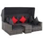 7-teiliges Gartensofa-Set und graue synthetische Rattankissen von , Gartensets - Ref: Foro24-44428, Preis: 646,25 €, Rabatt: %