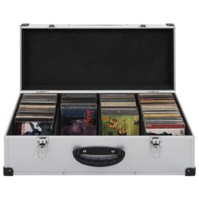 Briefcase for 80 CDs, silver aluminum and ABS by vidaXL, CD/DVD organizers and boxes - Ref: Foro24-91854, Price: 50,99 €, Dis...