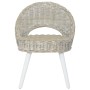 Butaca de ratán kubu blanco de , Sillones - Ref: Foro24-285229, Precio: 220,55 €, Descuento: %