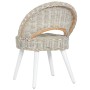 Butaca de ratán kubu blanco de , Sillones - Ref: Foro24-285229, Precio: 220,55 €, Descuento: %