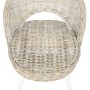 Butaca de ratán kubu blanco de , Sillones - Ref: Foro24-285229, Precio: 220,55 €, Descuento: %