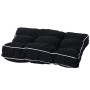 Madison Padded Panama Seat Cushion 47x47 cm Black by , Cushions for chairs and sofas - Ref: Foro24-419551, Price: 24,99 €, Di...