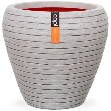 Capi Nature Row conical ivory vase 42x38 cm KRWI362 by , Pots and planters - Ref: Foro24-424264, Price: 71,99 €, Discount: %