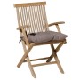 Madison Panama chair cushion 46x46 cm taupe by , Cushions for chairs and sofas - Ref: Foro24-434749, Price: 19,24 €, Discount: %