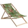 Madison Cala beach chair green wood 55x90x87 cm by , camping furniture - Ref: Foro24-447177, Price: 64,61 €, Discount: %