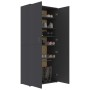 Gray plywood shoe cabinet 80x39x178 cm by , Shoe racks and shoe organizers - Ref: Foro24-802860, Price: 149,37 €, Discount: %