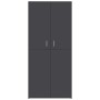 Gray plywood shoe cabinet 80x39x178 cm by , Shoe racks and shoe organizers - Ref: Foro24-802860, Price: 149,37 €, Discount: %