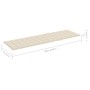 Tumbona con cojín crema madera de pino impregnada de , Tumbonas - Ref: Foro24-3065911, Precio: 154,13 €, Descuento: %